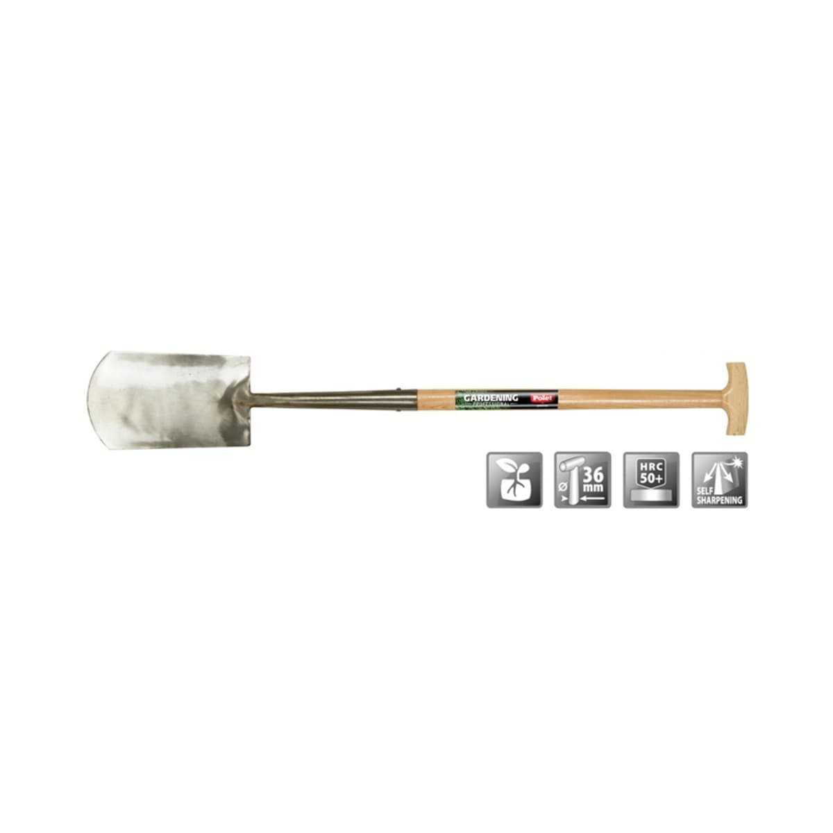 Spade ZH 280/150/165mm T/st 75 cm.